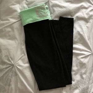 PINK Foldover Yoga Leggings